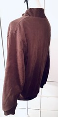 UNBRANDED MENS ZIP UP MICROFIBER x FLEECE REVERSIBLE WORKWEAR JACKET Large/XL