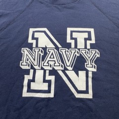 Vintage United States Navy Sweatshirt Mens XL Blue US Sailor 80s USA Sweater