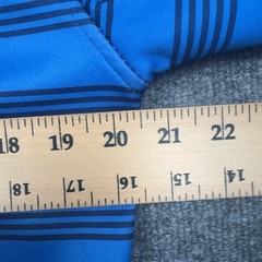 Burton Hoodie Sweatshirt Mens Small Blue Full Zip Fleece DRYRIDE Logo Stripe