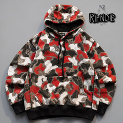RIPNDIP Nerm Camo Pullover Hoodie Red Camo Size M
