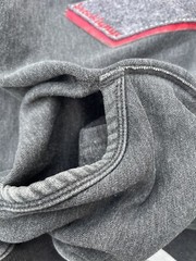 Vintage 00s Triple Five Soul 555 Hoodie Sweatshirt Faded Grey Red Y2K Size L