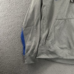 Nike Mens Hoodie Gray Blue Size Medium Pullover Therma-Fit 100% Polyester