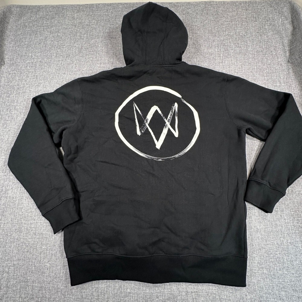 Watch Dogs Full Zip Hoodie Mens XL Black Hack The City Graphic Ubisoft Gamer