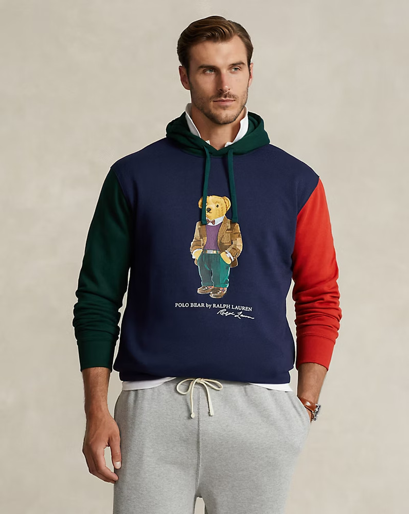 Polo Ralph Lauren Polo Bear Color Block Fleece Hoodie Size S, M, L, XL, XXL