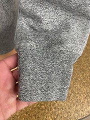 Retro Reverse Stitch Cotton Polyester Cotton Hanes Sweatshirt Sz Small Gray
