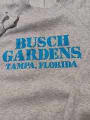 Gray Busch Gardens Tampa Crewneck Sweatshirt Size M Tag Removed See Images