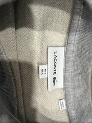 Modern Lacoste Big Gator Heather Gray Crewneck Sweatshirt Spellout Men’s L 5
