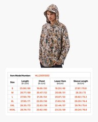 VEVOR Camo Hoodie 3X-Large Size Men Pullover Hooded Sweatshirt Breathable