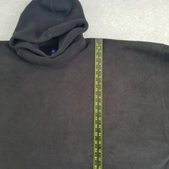 Yeezy Gap Hoodie Mens Large Black Polar Fleece Padded Kanye West Balenciaga Ye
