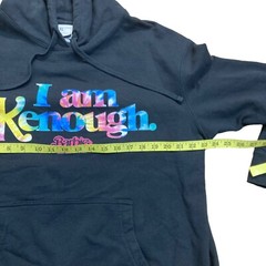 The Barbie Movie I Am Kenough Unisex Hoodie Mattel Size XL Black Sweatshirt