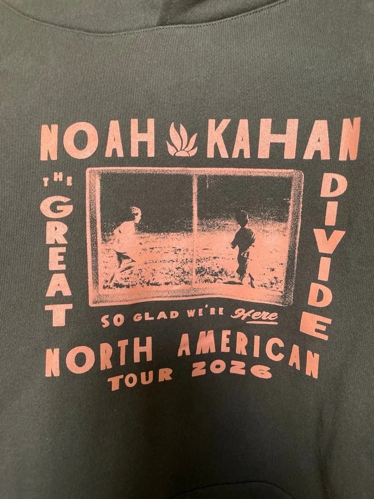 Noah Kahan Hoodies The Great Divide North American Tour 2026 Reprint Gildan