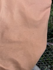 Men’s BURBERRY Owie Label Logo Appliqué Designer Hoodie Tan Sweatshirt Medium