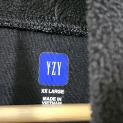 Yeezy Gap Engineered by Balenciaga Polar Fleece Padded Hoodie Black Oversized 2X