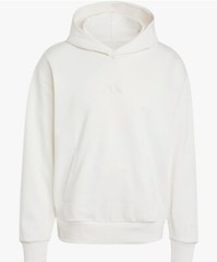 adidas Men’s Hoodie All Season Fleece Pullover Off White Relaxed Fit Size 2XL