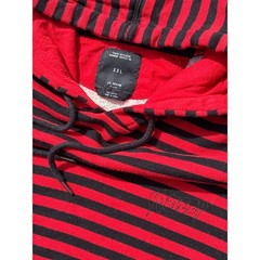Sound & Fury Hoody 10 deep 10th division garment supply red black stripe XXL