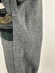 Vintage Grandpa Sweatshirt Mens XL Heather Gray Polo Collar 90s Vaporwave Knit