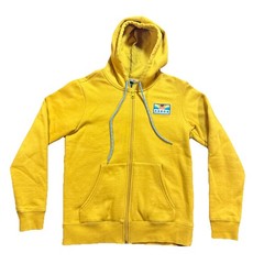 Arbor Collective Mens Small Full Zip Hoodie Yellow Arbor Front Logo
