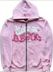 Y2K Graffiti Zip Hoodie Oversized Streetwear 3D Print Harajuku Jacket Multicolor