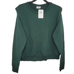 LNA ND2078 Women’s Jett Sweatshirt Exclusive In Pine Grove Cotton Green SZ XL