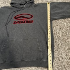 Vintage Vans 90s Y2K Gray Hoodie Skate BMXx Hook Ups Men’s Size XL