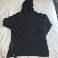 Triple Five Soul Pullover Hoodie Black Logo Men’s M New York Side Zip