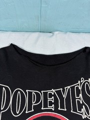VTG 1993 Popeye’s Gym Sweatshirt – Distressed Cut Collar 2XL SEE DESCRIPTION
