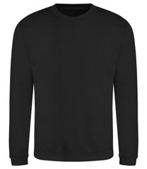 Mens Plain Sweatshirt – AWDis Classic Crew Top – Casual Leisure Jumper – JH030