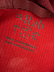 Rab Force Hoodie Large Red Lightweight Breathable Performance Wicking Base Layer