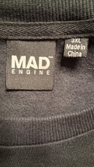 MAD Engine Black Sweatshirt No Body Halloween Big & Tall Men Size 3XL NWT