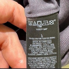 Yeezy Gap Balenciaga Shrunken Dove Hoodie Dark Grey large ( Check Description )