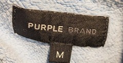 PURPLE BRAND Men’s Sky Blue Heavy Cotton Sweatshirt Size Medium