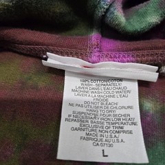 Size LARGE Vintage Red Eraser Tie Dye Hoodie Sweater Green Brown Blue Purple 90s