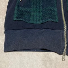 Vivienne Westwood MAN Double Zip Hoodie Orb Logo Green size 44 Made in japan