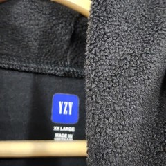 Yeezy Gap Engineered by Balenciaga Polar Fleece Padded Hoodie Black Oversized 2X