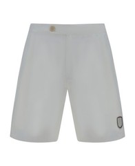BRUNELLO CUCINELLI MEN’S WHITE TAILORED SHORTS WITH BUTTON DETAIL MSRP $910