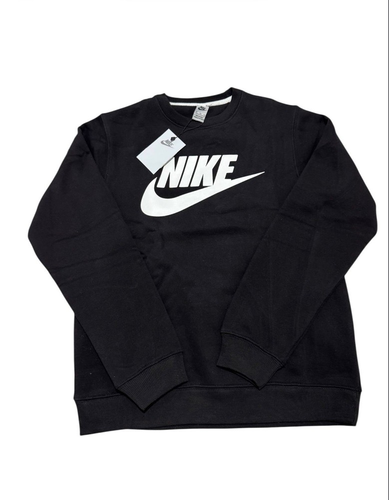 Nike Sweatshirt Men’s Sportswear Club Fleece Crew Neck Futura Logo Jumper – New