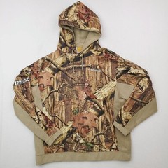 White Water Hoodie Mens Large Brown Camo Fleece Pullover Dream Season Hunting