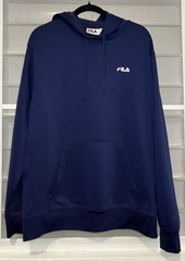 Fila Performance Hoodie Navy Blue Mens Size Large(L) Athletic Preowned Very Good