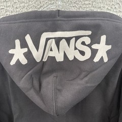 Vans Atiba Jefferson Hoodie Mens XL Black White Logo Full Zip Sweatshirt Hooded