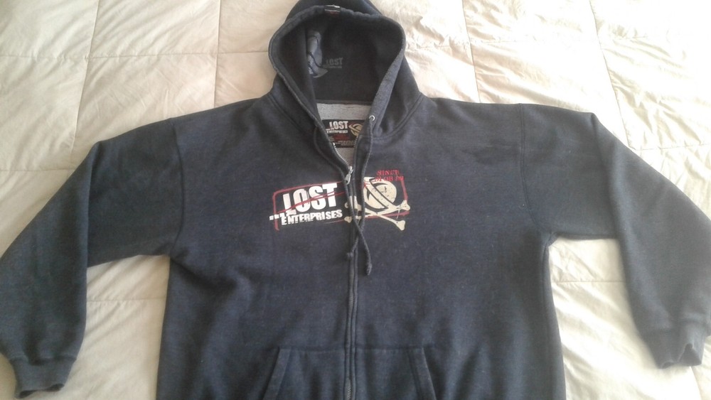 (1pc ) Lost Enterprises ” Hoodie ” Charcoal Grey ( From SC Lost Store) XL SIZE