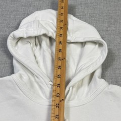 Nike Hoodie Mens M White Pullover Hooded Pockets Lined Heavyweight Fleece Logo