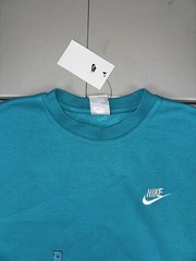 Nike Men’s Club Fleece Crew Sweatshirt Turquoise Blue BV2662-345 NWT Pick Size