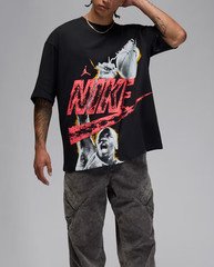 *NEW* Men NIKE AIR JORDAN Reissue Oversized T-Shirt BLACK (HQ9093 010) 👍