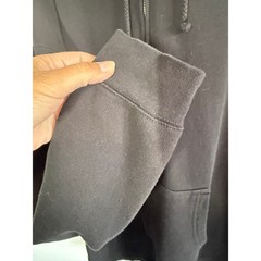 Mens Full Zip Black Fleece Lined Hoodie Sweatshirt 4XL Casual Thick Pockets