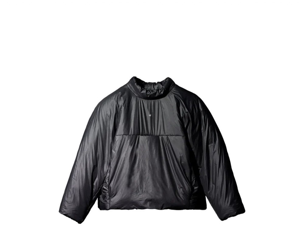 Yeezy Gap Balenciaga Mock Neck Pullover Puffer Size Medium Black