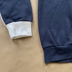 Adidas S Small Essentials Colorblock Fleece Hoodie White Legend Ink M CB HD Men