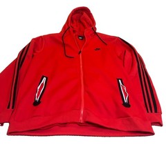 Nike Men’s Red Hoodie | 4Extra Large With Full Zip Front And Zip Pockets.