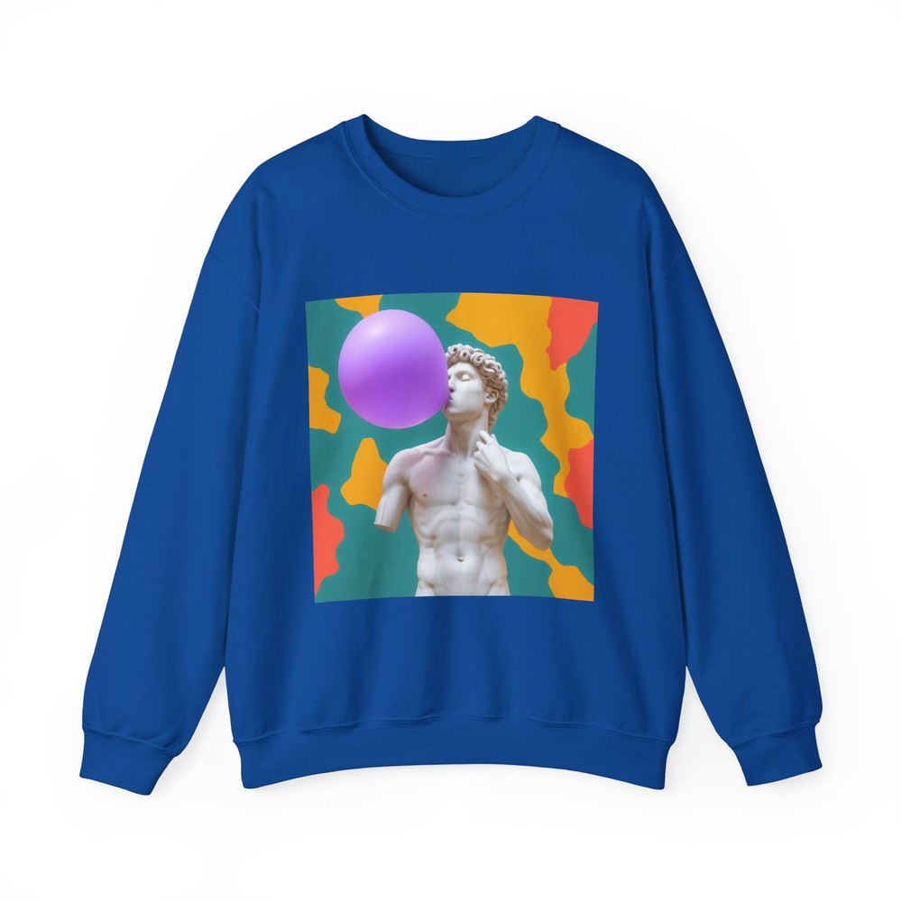 Michelangelo Art Parody Long Sleeve Tee | Funny Casual Wear & Museum Style
