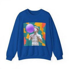 Michelangelo Art Parody Long Sleeve Tee | Funny Casual Wear & Museum Style