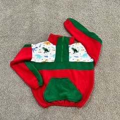 Stylish and comfortable sweatshirt with vibrant color gradient and retro details